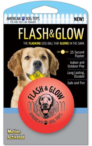 Flash & Glow, Flashing Glowing Dog Ball