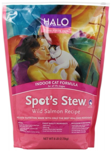 Halo Spot's Stew Indoor Formula Salmon Recipe Cat Food