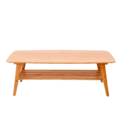 Modern Coffee Table Bamboo Furniture Living Room Rectangle Low Tea Center Table