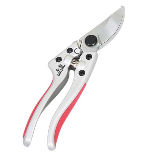 Pruning shears with aluminium handle