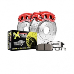 Power Stop® - 1-Click Street Warrior Z26 Drilled and Slotted Brake Kit