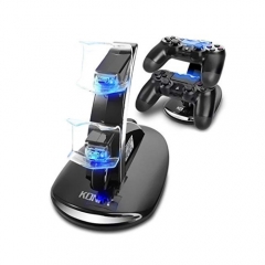 KONKY - PS4 Controller Charging Dock Stand, USB Dual Charger Station Accessory with LED Indicator for 4 / PS4 Slim Pro and PSVR Controller