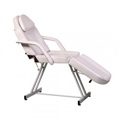 ColdBeauty White Adjustable Salon Barber Massage Beauty Bed with Hydraulic Stool Facial Acupuncture Chair