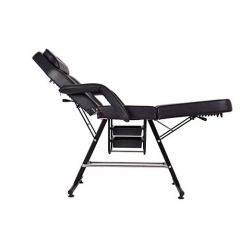 Giantex Adjustable Salon SPA Black Massage Bed Tattoo Chair Facial Table Beauty Basket