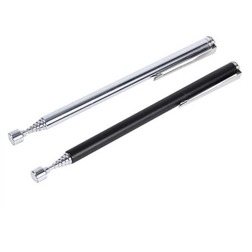 Prostormer Magnetic Pick Up Rod Stick Extending Magnet Portable Telescopic Easy Rod Handheld Tool Silver