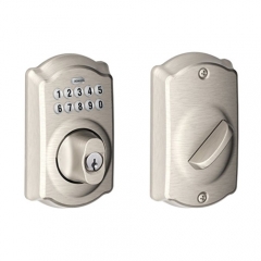 Schlage BE365VCAM619 Camelot Keypad Deadbolt, Satin Nickel