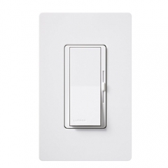 Lutron Diva C.L Dimmer Switch for Dimmable LED, Halogen and Incandescent Bulbs, with Wallplate, Single-Pole or 3-Way, DVWCL-153PH-WH