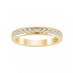 18ct Yellow Gold 0.50cttw Diamond Half Eternity Ring