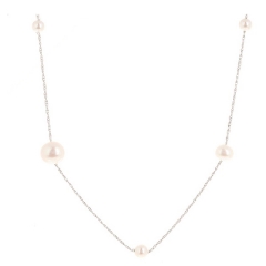 Sterling Silver Fresh Water Pearl Necklace