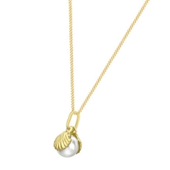 9ct Yellow Gold Pearl Pendant