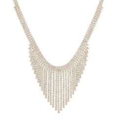 Diamante shower necklace