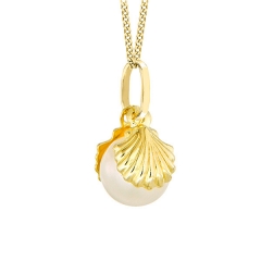 9ct Yellow Gold Pearl Pendant