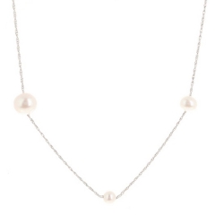 Sterling Silver Fresh Water Pearl Necklace