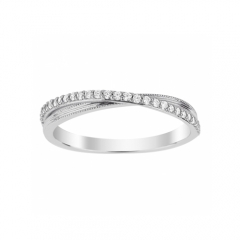 9ct White Gold 0.15 Total Carat Weight Diamond Wedding Band