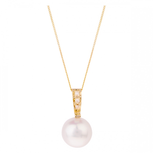 9ct Yellow Gold Fresh Water Pearl Pendant