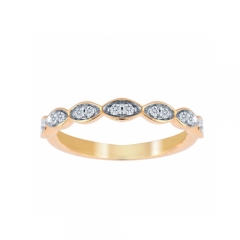 18ct Yellow Gold 0.14cttw Band Ring