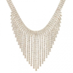 Diamante shower necklace