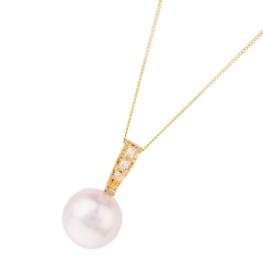 9ct Yellow Gold Fresh Water Pearl Pendant