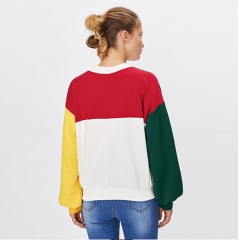 2018 NEW Drop Shoulder Tulip Back Slub Back Crossing Hoodie