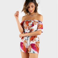 Roll Up Sleeve Floral Top