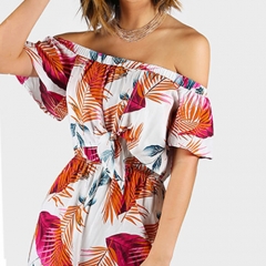 Roll Up Sleeve Floral Top