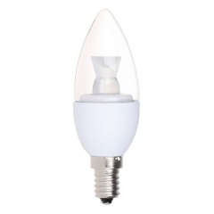 LED Clear B11 Candelabra 7.5 Watt - 50 Watt Equivalent - Dimmable - 500 Lumens - LumeGen