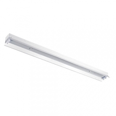 LED Ready 4ft Strip Light with Reflector - Prewired for 2 (4ft.) Single Ended LED Tubes