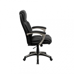 Flash Furniture BT-9875H-GG High-Back Folding Black Leather Executive Office Chair