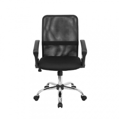 Flash Furniture GO-6057-GG Mid-Back Black Mesh Office / Computer Chair with Chrome Base