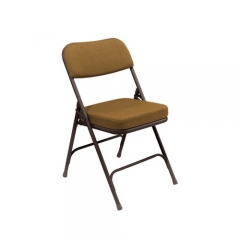 National Public Seating 3215 Gray Metal Folding Chair with 2