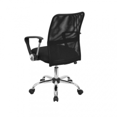 Flash Furniture GO-6057-GG Mid-Back Black Mesh Office / Computer Chair with Chrome Base