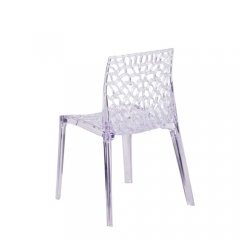 Flash Furniture FH-161-APC-GG Vision Transparent Polycarbonate Outdoor / Indoor Stackable Side Chair