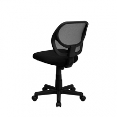 Flash Furniture WA-3074-BK-GG Mid-Back Black Mesh Office / Task Chair with Nylon Frame and Swivel Base