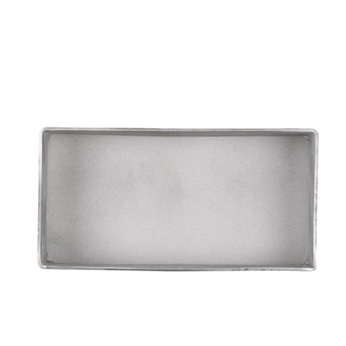 American Metalcraft HMSPT3 4 1/4" x 2 1/4" Rectangular Hammered Stainless Steel Sugar Packet / Cube Holder