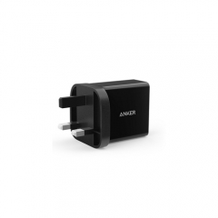 Anker 24W 2-Port UK/EU Plug USB Wall Charger with PowerIQ Technology