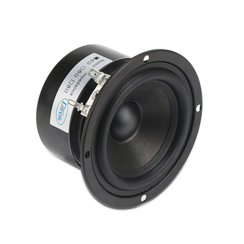 DROK 15W 3" Round Tweeter Speakers Antimagnetic 3 Inch Square 4Ω HiFi Full-range Speaker Strong Interference Immunity 52mm for DIY Loudspeaker Box