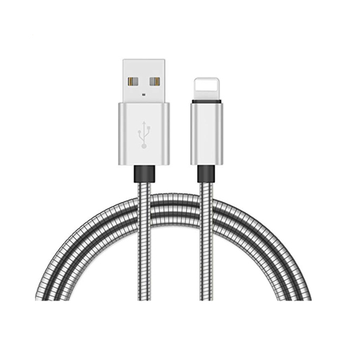 Metallic Braided Lightning Cable,Safe Charging Cords USB Charger - Fast Charging Data Sync Line Applicable