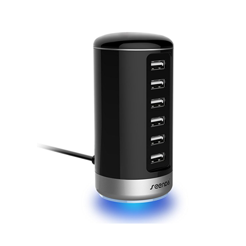 USB Wall Charger, Seenda USB Phone Charger : 6-Port Multi USB Charger with Smart Identification