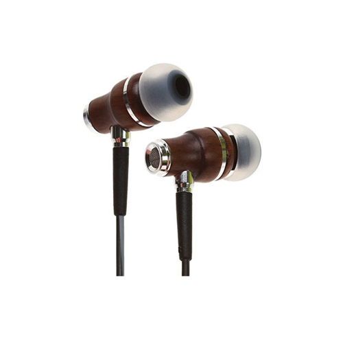 Symphonized NRG 3.0 Earbuds Headphones, Wood In-ear Noise-isolating Earphones, Balanced Bass Driven Sound with Mic & Volume Control