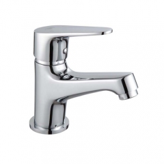 Copper single hole cold basin faucet