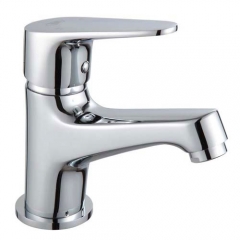 Copper single hole cold basin faucet