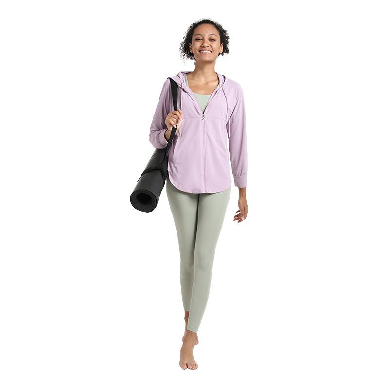 Women's Zip Style Yoga Hoodie 
   