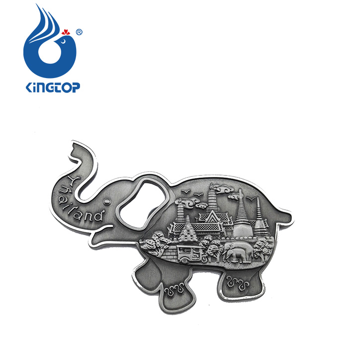 Lucky Elephant Thailand Souvenirs Metal Magnetic Beer Bottle Opener