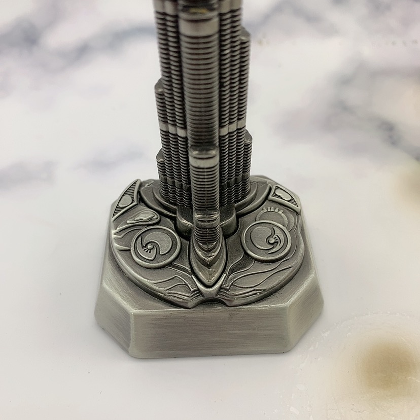Khalifa Tower Building Miniature Metal Model Custom 3D Souvenir Zinc Alloy Customized 3d Building Model