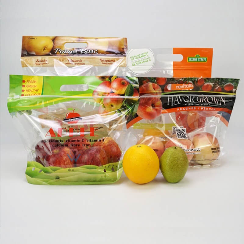 Custom Fruit and produce punched air permeable bags