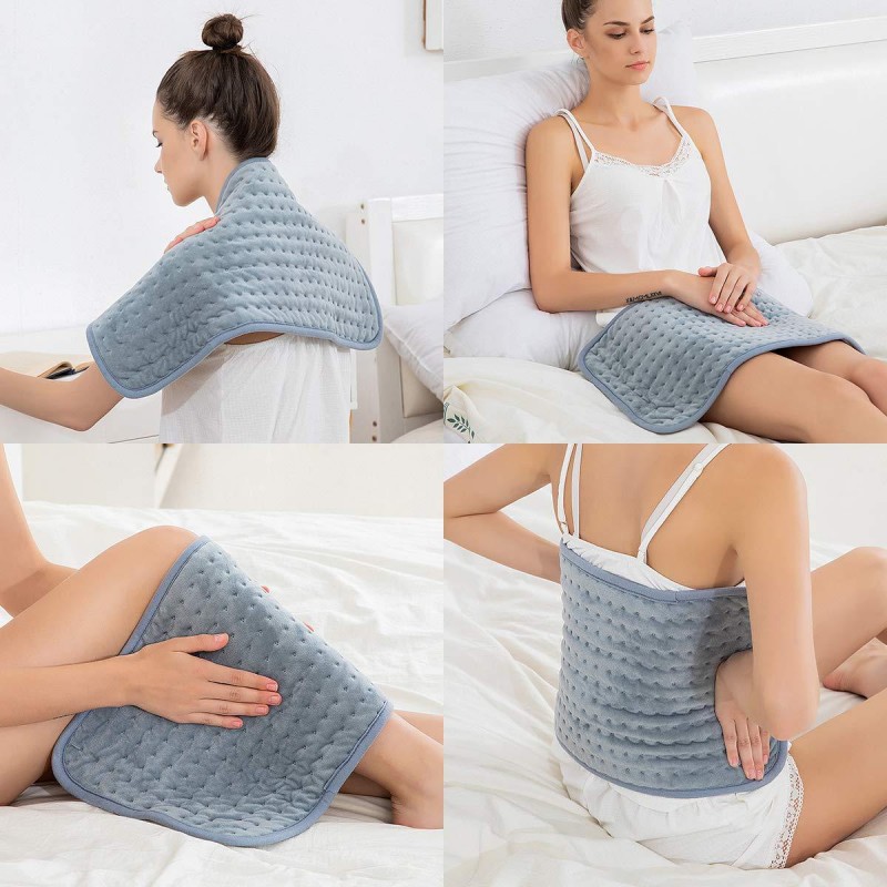 Electric Heating pad for Back/Shoulder/Neck/Knee/Leg Pain, Cramps and Arthritis Relief