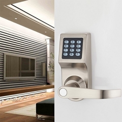 HAIFUAN Digital Door Lock,Unlock with Remote Control, M1 Card, Code and Key,Handle Direction Reversible