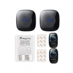 Magicfly Expandable Wireless Doorbell Kit Operating at 1000 ft Range with Over 50 Chimes Doorbell Chime Alert System [2 Remote Button Transmitter & 2