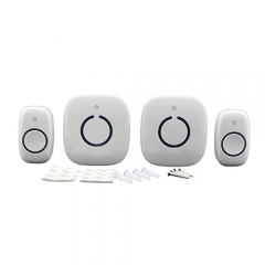 STARPOINT Expandable Wireless Multi-Unit Long Range Doorbell Chime Alert System, Base Starter Kit, 2 Plugin Receivers and 2 Remote Button Transmitter,