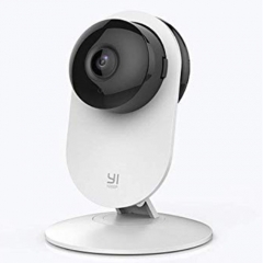 YI 1080p Home Camera, Indoor IP Security Surveillance System with Night Vision for Home/Office / Baby/Nanny / Pet Monitor with iOS, Android App - Clou